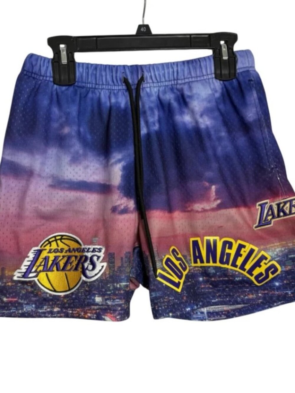 Pro Standard NBA Los Angeles Lakers City Line Athletic Basketball Shorts Small
